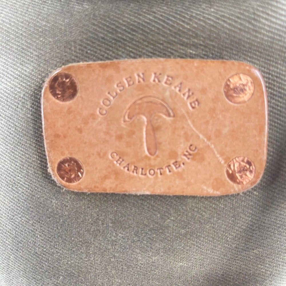 Colsen Keane leather bag Charlotte Olive Green Canvas tote should Handbag bag - Picture 9 of 9